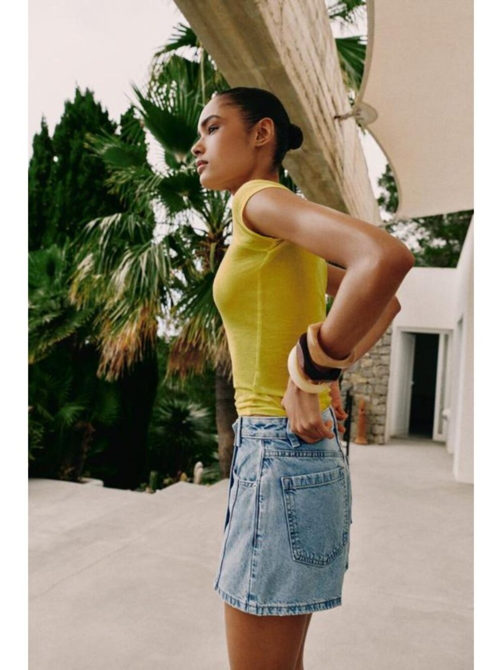 ZARA Z1975 WRAP DENIM SKORT